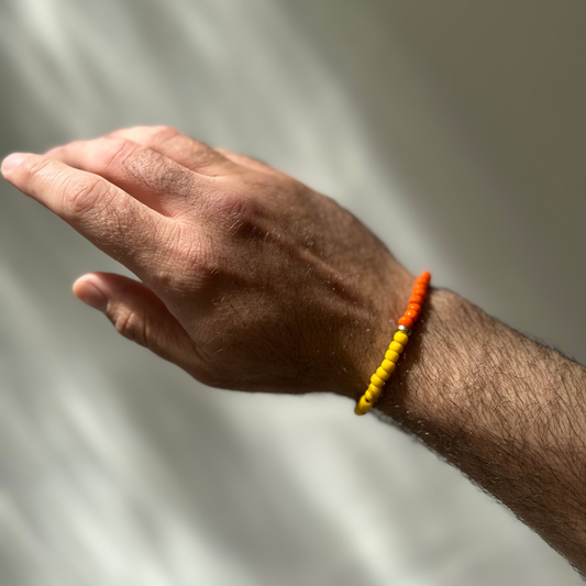 One Gold / Yellow & Orange Glass
