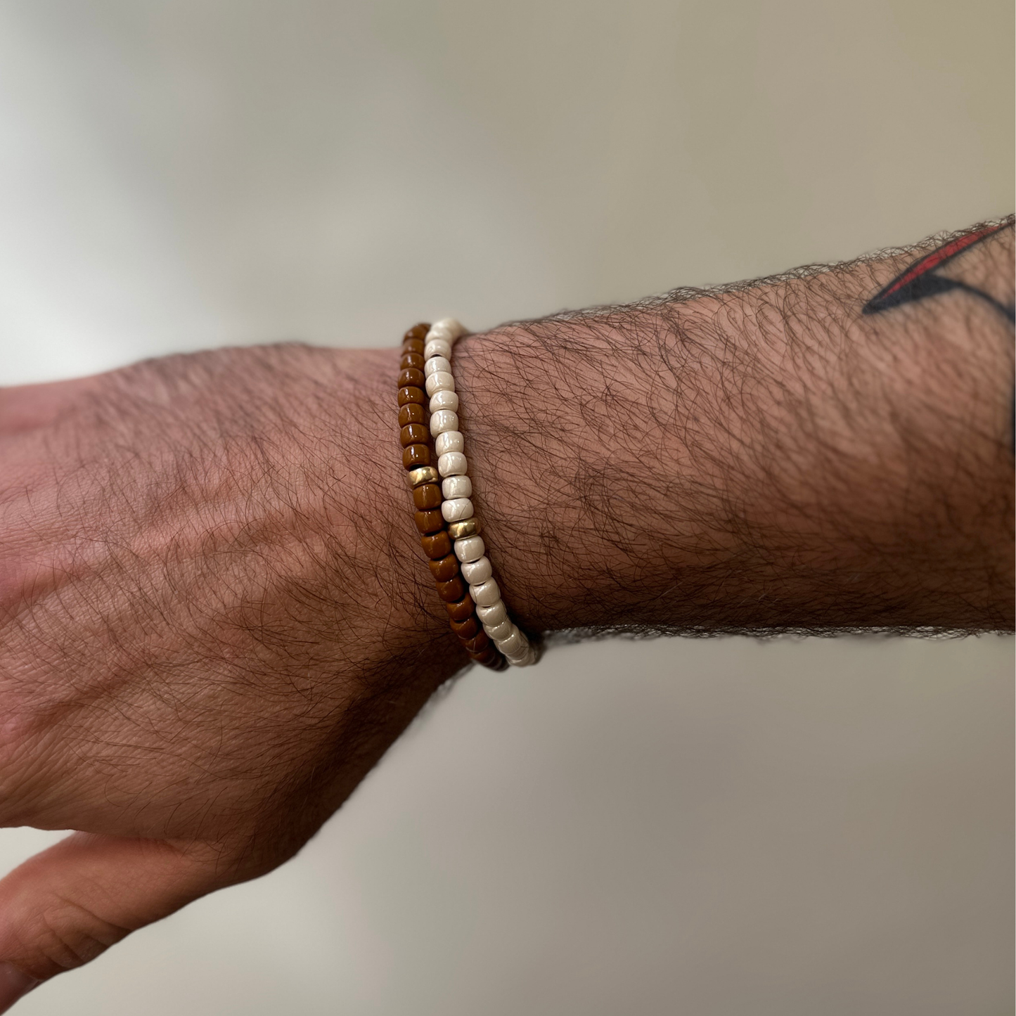 One Gold / Brown Glass