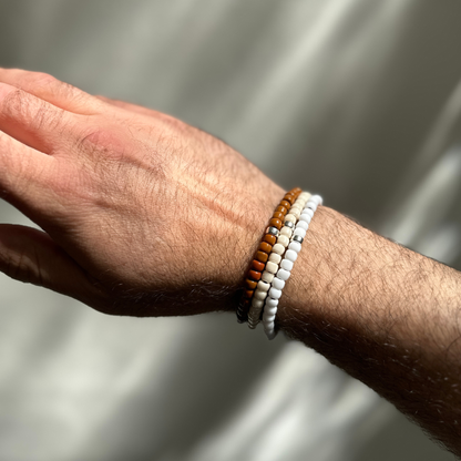 One Silver / Brown Glass