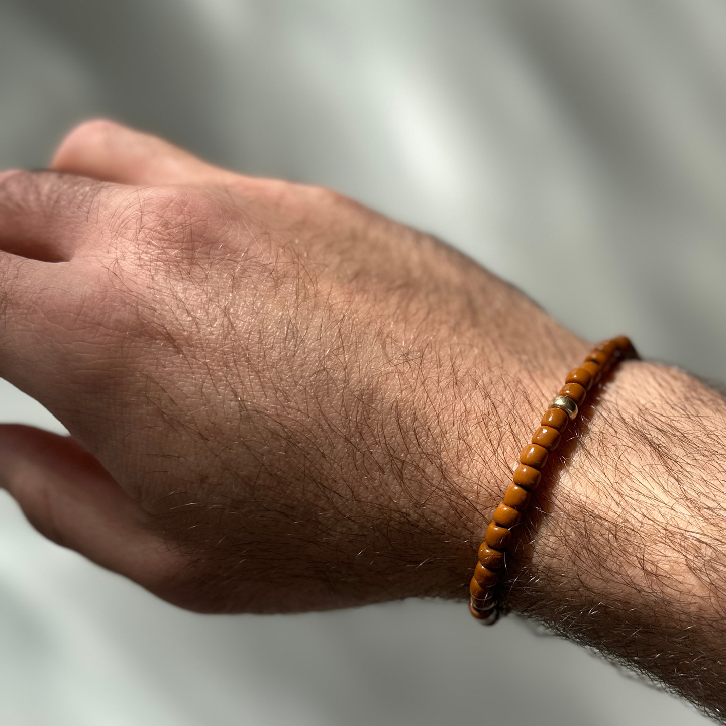 One Gold / Brown Glass