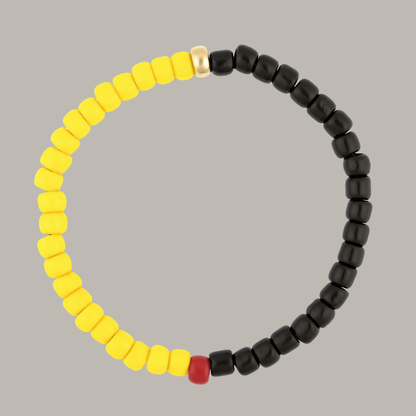 One Gold / Black & Yellow Glass