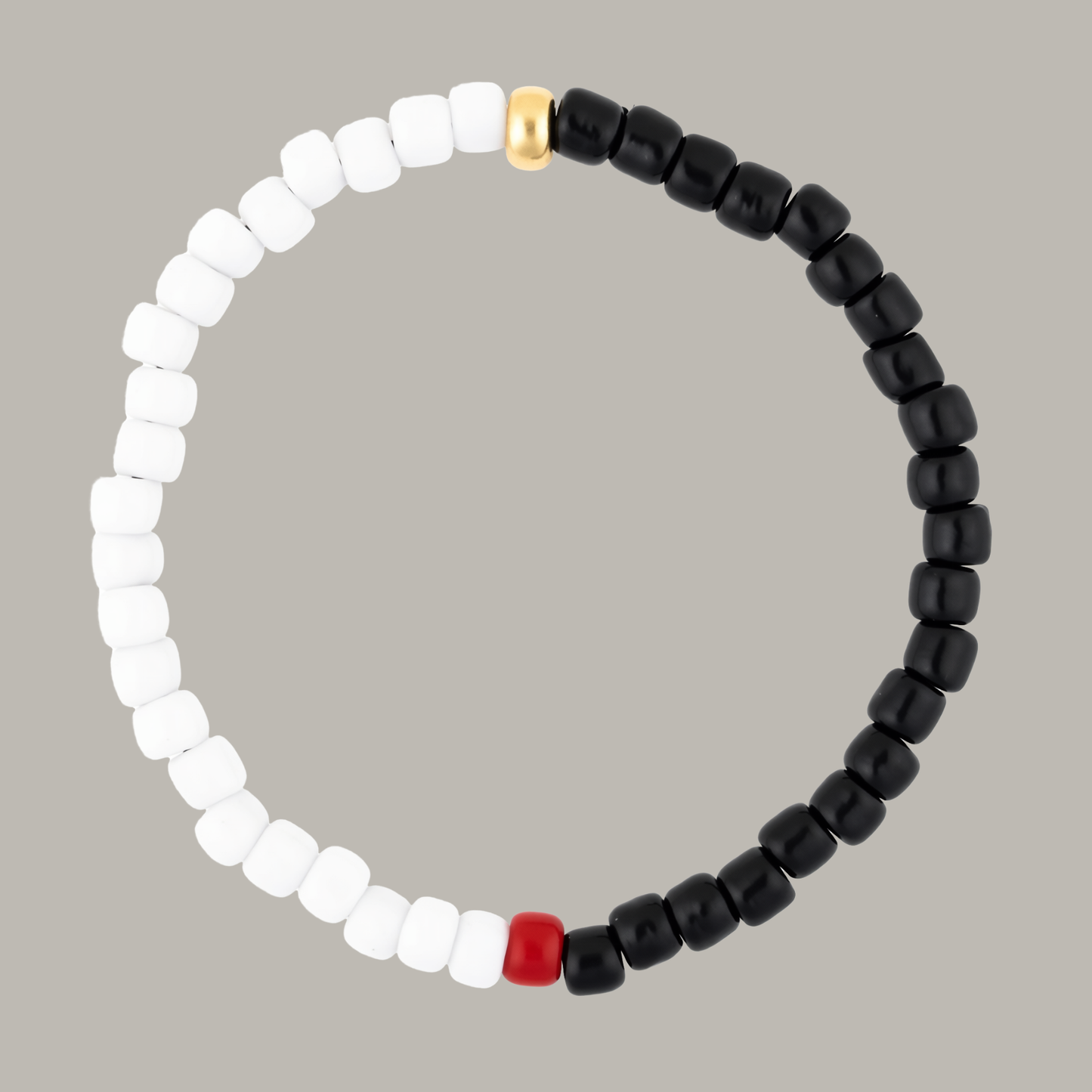 One Gold / Black & White Glass