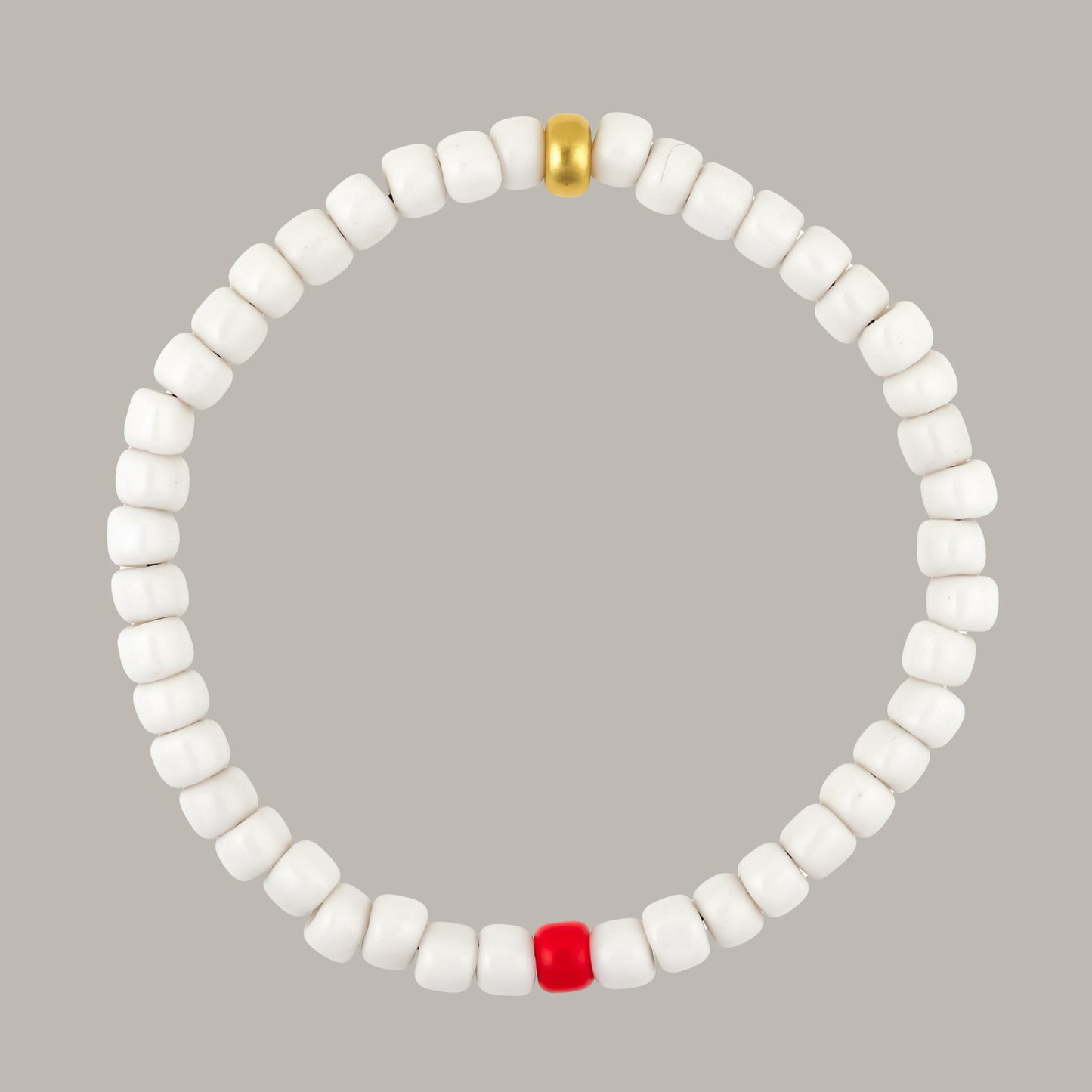 One Gold / White Glass