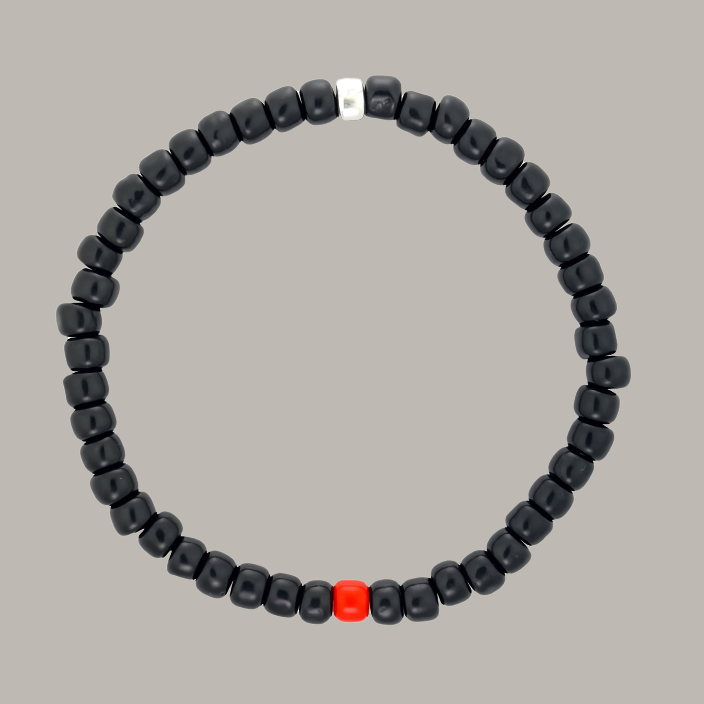 One Silver / Black Glass