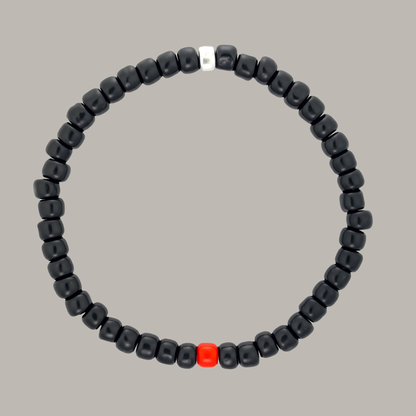 One Silver / Black Glass