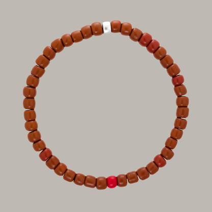 One Silver / Brown Glass