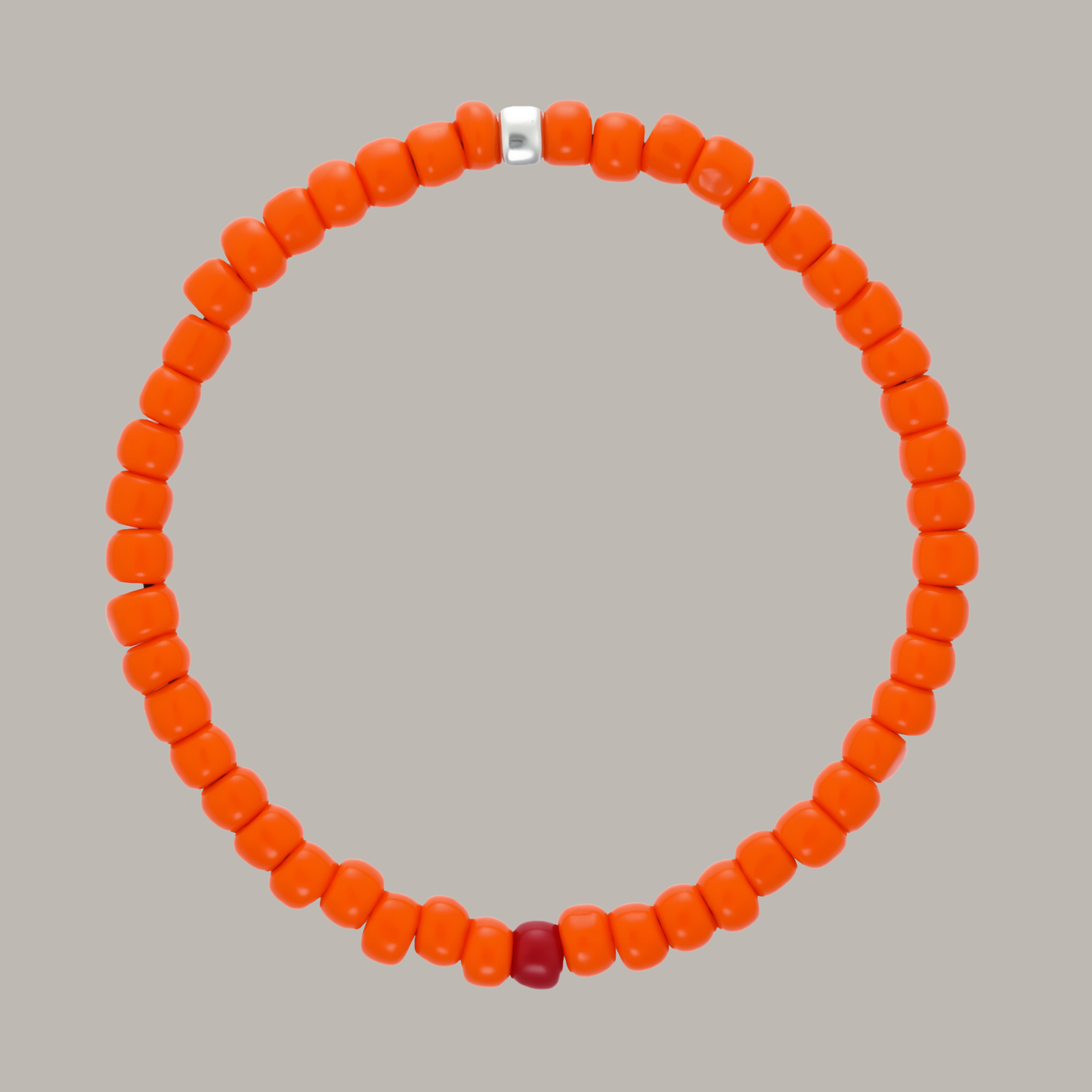 One Silver / Orange Glass