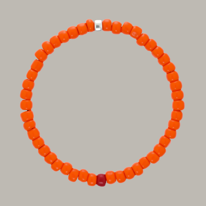 One Silver / Orange Glass