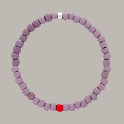 One Silver / Purple Glass