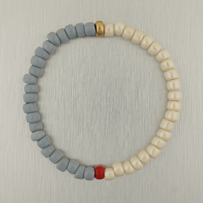 Grey & Pearl Bracelet 003