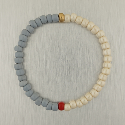 Grey & Pearl Bracelet 003