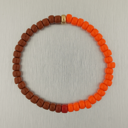 Orange & Brown Bracelet 003