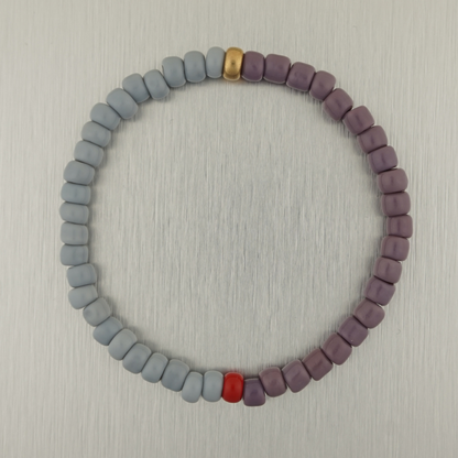 Grey & Purple Bracelet 003