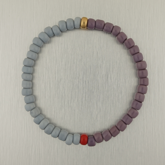 Grey & Purple Bracelet 003